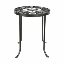 14" Tall Round Trivet Iron Plant Stand Graphite Powder Coat Finish - Achla Designs -Cheap Planters Store unnamed file 7635