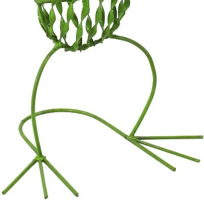 Sunnydaze Decor Sunnydaze Steel Frog Plant Stand - Green - 25-Inch 5 Sunnydaze Decor Sunnydaze Steel Frog Plant Stand - Green - 25-Inch - Image 3