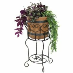 Sunnydaze Decor Sunnydaze Heart Steel Plant Stand with Shelf - Brown - 21.5-Inch 9 Sunnydaze Decor Sunnydaze Heart Steel Plant Stand with Shelf - Brown - 21.5-Inch -Cheap Planters Store unnamed file 7666