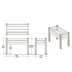 Vita 32" Rectangular Vinyl Sunseeker Rolling Raised Garden Bed White 7 Vita 32" Rectangular Vinyl Sunseeker Rolling Raised Garden Bed White -Cheap Planters Store unnamed file 768