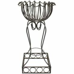 Sunnydaze Decor Sunnydaze Indoor/Outdoor Metal Shell-Shaped Standing Planter Basket - 31.5" -Cheap Planters Store unnamed file 7686