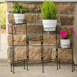 Zingz & Thingz 24.75" Indoor/Outdoor Metal Four-Tier Plant Stand Screen Black - Zings & Thingz 10 Zingz & Thingz 24.75" Indoor/Outdoor Metal Four-Tier Plant Stand Screen Black - Zings & Thingz -Cheap Planters Store unnamed file 7727