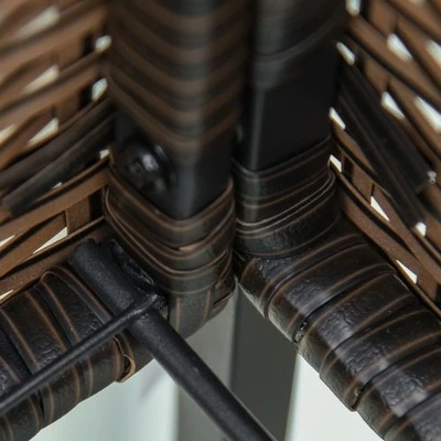 Outsunny Elevated Metal Raised Garden Bed with Rattan Wicker Look Underneath Tool Storage Rack Sophisticated Modern Design 8 Outsunny Elevated Metal Raised Garden Bed with Rattan Wicker Look Underneath Tool Storage Rack Sophisticated Modern Design - Image 6