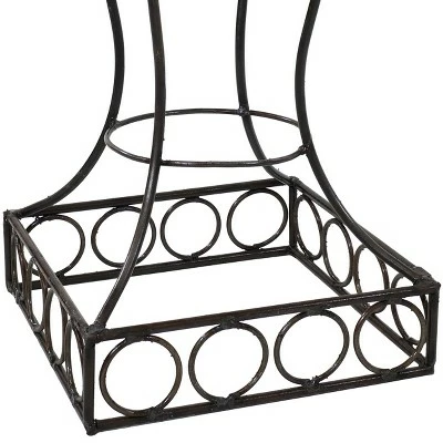 Sunnydaze Decor Sunnydaze Indoor/Outdoor 2pc Metal Shell Standing Planter Baskets 4 Sunnydaze Decor Sunnydaze Indoor/Outdoor 2pc Metal Shell Standing Planter Baskets - Image 2