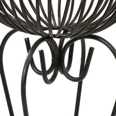 Sunnydaze Decor Sunnydaze Indoor/Outdoor 2pc Metal Shell Standing Planter Baskets 5 Sunnydaze Decor Sunnydaze Indoor/Outdoor 2pc Metal Shell Standing Planter Baskets - Image 3