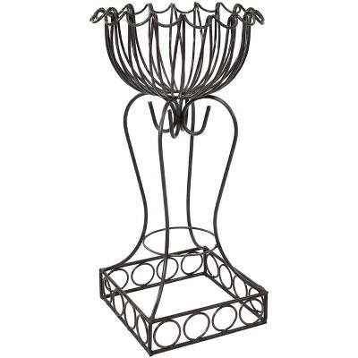 Sunnydaze Decor Sunnydaze Indoor/Outdoor 2pc Metal Shell Standing Planter Baskets 6 Sunnydaze Decor Sunnydaze Indoor/Outdoor 2pc Metal Shell Standing Planter Baskets - Image 4