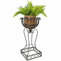 Sunnydaze Decor Sunnydaze Indoor/Outdoor Metal Shell-Shaped Standing Planter Basket - 2pk - 31.5" -Cheap Planters Store unnamed file 7761