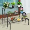 Outsunny 3-Level Plant Display Stand Shelf with Solid Metal Construction & Easy Assembly for Both Indoor/Outdoor Use -Cheap Planters Store unnamed file 7812