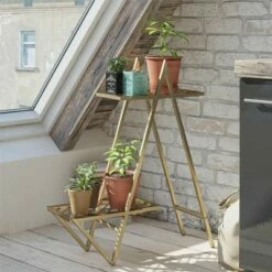 RealRooms Botanika Plant Stand with 2 Metal Shelves for Potted Flowers -Cheap Planters Store unnamed file 7829