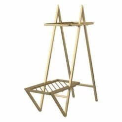 RealRooms Botanika Plant Stand with 2 Metal Shelves for Potted Flowers -Cheap Planters Store unnamed file 7830