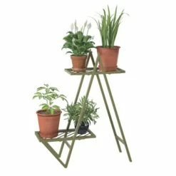 RealRooms Botanika Plant Stand with 2 Metal Shelves for Potted Flowers -Cheap Planters Store unnamed file 7834