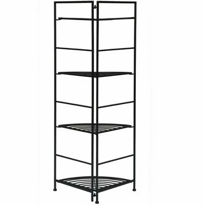 Costway 4 Tier Folding Metal Shelf Plant Stand Storage Open Shelf Corner Display Rack 9 Costway 4 Tier Folding Metal Shelf Plant Stand Storage Open Shelf Corner Display Rack - Image 7