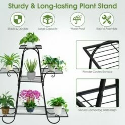 Costway 7 Tier Plant Stand Metal Shelf Multilayer Potted Display Rack Patio Garden -Cheap Planters Store unnamed file 7915