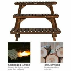 Costway 3 Tier Step Design Plant Shelf Rack Freestanding Ladder Flower Pot Stand Holder 18 Costway 3 Tier Step Design Plant Shelf Rack Freestanding Ladder Flower Pot Stand Holder -Cheap Planters Store unnamed file 7934