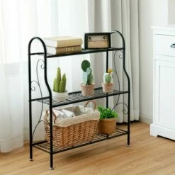 Costway 3-Tier Metal Plant Stand Elegant Scrollwork Pattern Flower Display Shelf 13 Costway 3-Tier Metal Plant Stand Elegant Scrollwork Pattern Flower Display Shelf -Cheap Planters Store unnamed file 7943