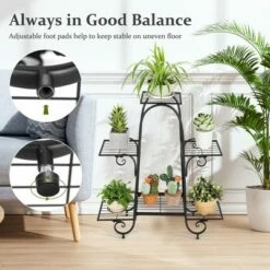 Costway 6 Tier Flower Pot Holder Metal Vertical Shelves Corner Plants Display Rack 15 Costway 6 Tier Flower Pot Holder Metal Vertical Shelves Corner Plants Display Rack -Cheap Planters Store unnamed file 7963