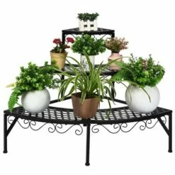 Costway Corner Plant Stand Metal 3 Tier Ladder Potted Shelf Flower Holder Display Rack 13 Costway Corner Plant Stand Metal 3 Tier Ladder Potted Shelf Flower Holder Display Rack -Cheap Planters Store unnamed file 7977