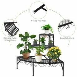 Costway Corner Plant Stand Metal 3 Tier Ladder Potted Shelf Flower Holder Display Rack 16 Costway Corner Plant Stand Metal 3 Tier Ladder Potted Shelf Flower Holder Display Rack -Cheap Planters Store unnamed file 7980