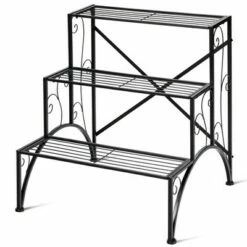 Costway Plant Rack 3-Tier Metal Plant Stand Garden Shelf Stair Style Decorative 18 Costway Plant Rack 3-Tier Metal Plant Stand Garden Shelf Stair Style Decorative -Cheap Planters Store unnamed file 7990