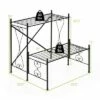 Costway 2-Tier Metal Plant Stand Garden Shelf Decorative Plant Rack Patio Garden -Cheap Planters Store unnamed file 8044