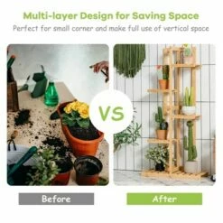 Costway 5 Tier 6 Potted Plant Stand Rack Bamboo Display Shelf for Patio Yard 18 Costway 5 Tier 6 Potted Plant Stand Rack Bamboo Display Shelf for Patio Yard -Cheap Planters Store unnamed file 8069