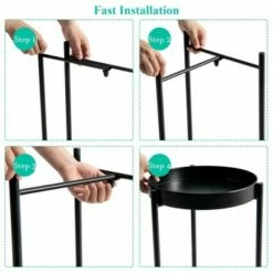 Costway 2 Tier Metal Plant Stand Mid Century Modern Stand w/2 Metal Tray GoldBlack 19 Costway 2 Tier Metal Plant Stand Mid Century Modern Stand w/2 Metal Tray GoldBlack -Cheap Planters Store unnamed file 8082