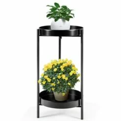 Costway 2 Tier Metal Plant Stand Mid Century Modern Stand w/2 Metal Tray GoldBlack 22 Costway 2 Tier Metal Plant Stand Mid Century Modern Stand w/2 Metal Tray GoldBlack -Cheap Planters Store unnamed file 8085