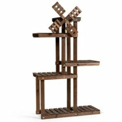 Costway Wood Plant Stand 5 Tier Shelf Multiple Flower Pot Windmill Design 16 Costway Wood Plant Stand 5 Tier Shelf Multiple Flower Pot Windmill Design -Cheap Planters Store unnamed file 8093