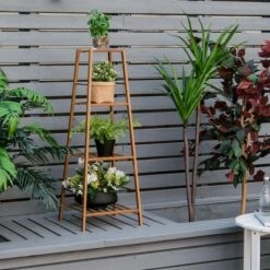 Costway Bamboo Tall Plant Stand Pot Holder Display Shelving Unit Indoor Outdoor NaturalBrown 15 Costway Bamboo Tall Plant Stand Pot Holder Display Shelving Unit Indoor Outdoor NaturalBrown -Cheap Planters Store unnamed file 8097