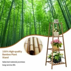 Costway Bamboo Tall Plant Stand Pot Holder Display Shelving Unit Indoor Outdoor NaturalBrown 18 Costway Bamboo Tall Plant Stand Pot Holder Display Shelving Unit Indoor Outdoor NaturalBrown -Cheap Planters Store unnamed file 8100