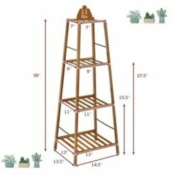 Costway Bamboo Tall Plant Stand Pot Holder Display Shelving Unit Indoor Outdoor NaturalBrown 21 Costway Bamboo Tall Plant Stand Pot Holder Display Shelving Unit Indoor Outdoor NaturalBrown -Cheap Planters Store unnamed file 8103