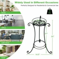 Costway Metal Plant Stand for Flower Pot Metal Display Shelf Potted Holder Rack