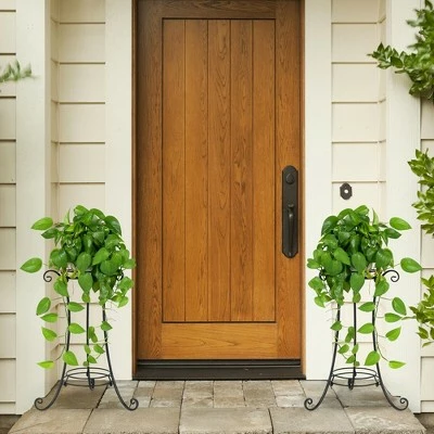 Costway Metal Plant Stand for Flower Pot Metal Display Shelf Potted Holder Rack 6 Costway Metal Plant Stand for Flower Pot Metal Display Shelf Potted Holder Rack - Image 4