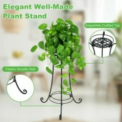 Costway Metal Plant Stand for Flower Pot Metal Display Shelf Potted Holder Rack 16 Costway Metal Plant Stand for Flower Pot Metal Display Shelf Potted Holder Rack -Cheap Planters Store unnamed file 8111