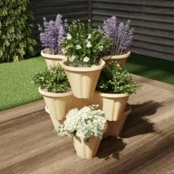 Nature Spring Stacking Planter Tower - 3-Tier Indoor or Outdoor Vertical Planter for Flowers, Herbs, and Vegetables - Sand Stone 8 Nature Spring Stacking Planter Tower - 3-Tier Indoor or Outdoor Vertical Planter for Flowers, Herbs, and Vegetables - Sand Stone -Cheap Planters Store unnamed file 8117