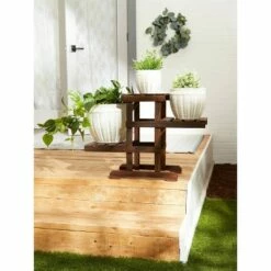 Zingz & Thingz 12" Indoor/Outdoor Wood ZigZag Pallet Plant Stand Brown - Zings & Thingz -Cheap Planters Store unnamed file 8126