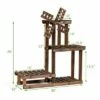Costway Wood Plant Stand 4 Tier Shelf Multiple Flower Pot Windmill Design -Cheap Planters Store unnamed file 8129