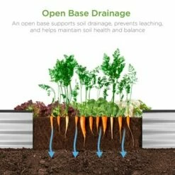 Best Choice Products 6x3x1ft Outdoor Metal Raised Garden Bed for Vegetables, Flowers, Herbs, Plants -Cheap Planters Store unnamed file 816