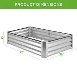 Best Choice Products 6x3x1ft Outdoor Metal Raised Garden Bed for Vegetables, Flowers, Herbs, Plants -Cheap Planters Store unnamed file 819