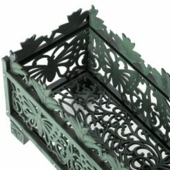 Gardenised Outdoor Living Butterfly Rectangle Plant Stand, Flower Planting Pot, Antique Green -Cheap Planters Store unnamed file 8193
