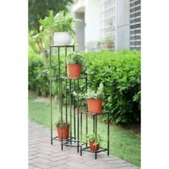 Ore International 3pc Iron Square Plant Stands Black/Gold -Cheap Planters Store unnamed file 8225