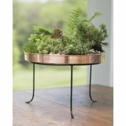 Gardener's Supply Company Large Round Copper Plant Tray, 14 - GARDENER'S SUPPLY CO. -Cheap Planters Store unnamed file 8235