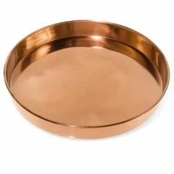 Gardener's Supply Company Medium Round Copper Plant Tray, 12 - GARDENER'S SUPPLY CO.