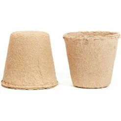 Juvale 192 Pack Round Peat Pots for Seedlings Seed Starter Tray Biodegradable, 3 x 2.8 in -Cheap Planters Store unnamed file 8261