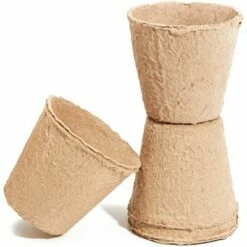 Juvale 192 Pack Round Peat Pots for Seedlings Seed Starter Tray Biodegradable, 3 x 2.8 in -Cheap Planters Store unnamed file 8263