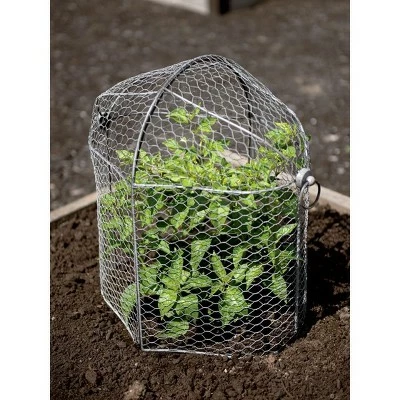 3-in-1 Chicken Long Wire Cloche Garden Protection, Two Section Each 18-1/2" L x 13-1/2" W x 8" H, Arrange 3 Ways - Gardener's Supply Company 3 3-in-1 Chicken Long Wire Cloche Garden Protection, Two Section Each 18-1/2" L x 13-1/2" W x 8" H, Arrange 3 Ways - Gardener's Supply Company