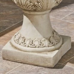 19.25" Delphine Lightweight Concrete Patio Urn Planter White - Christopher Knight Home -Cheap Planters Store unnamed file 8342