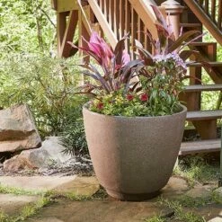 Southern Patio RMT2004GB Metro 20 Inch Diameter Brown Resin Indoor Outdoor Garden Planter Urn Pot for Flowers, Herbs, Vegetables, and Plants -Cheap Planters Store unnamed file 8393