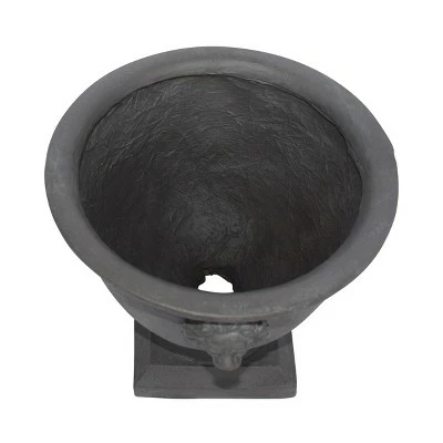 13" Simba Lightweight Concrete Patio Urn Planter Gray - Christopher Knight Home 6 13" Simba Lightweight Concrete Patio Urn Planter Gray - Christopher Knight Home - Image 4