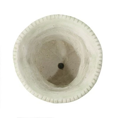 24" Buena Vista Cast Stone Patio Urn Planter White - Christopher Knight Home 7 24" Buena Vista Cast Stone Patio Urn Planter White - Christopher Knight Home - Image 5